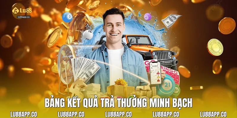 Bảng kết quả trả thưởng minh bạch